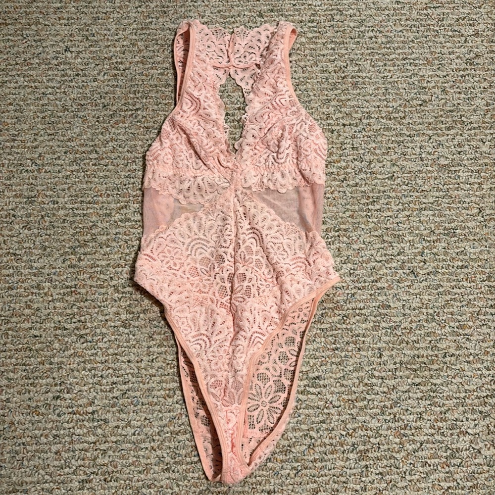 Pink Detailed BodySuit-New Condition